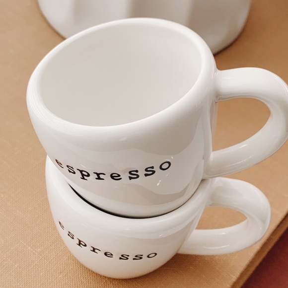 Pottery Barn Kitchen Set Of Pottery Barn Outlet White Espresso Cups